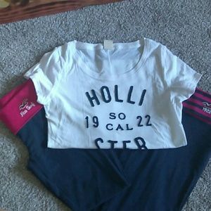 Bundle Hollister yoga pants x2 and t-shirt